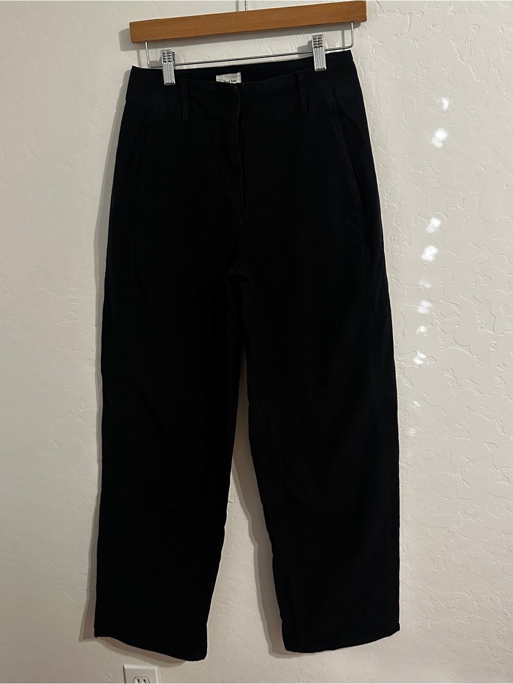 Wilfred Black High-Rise Straight Trousers